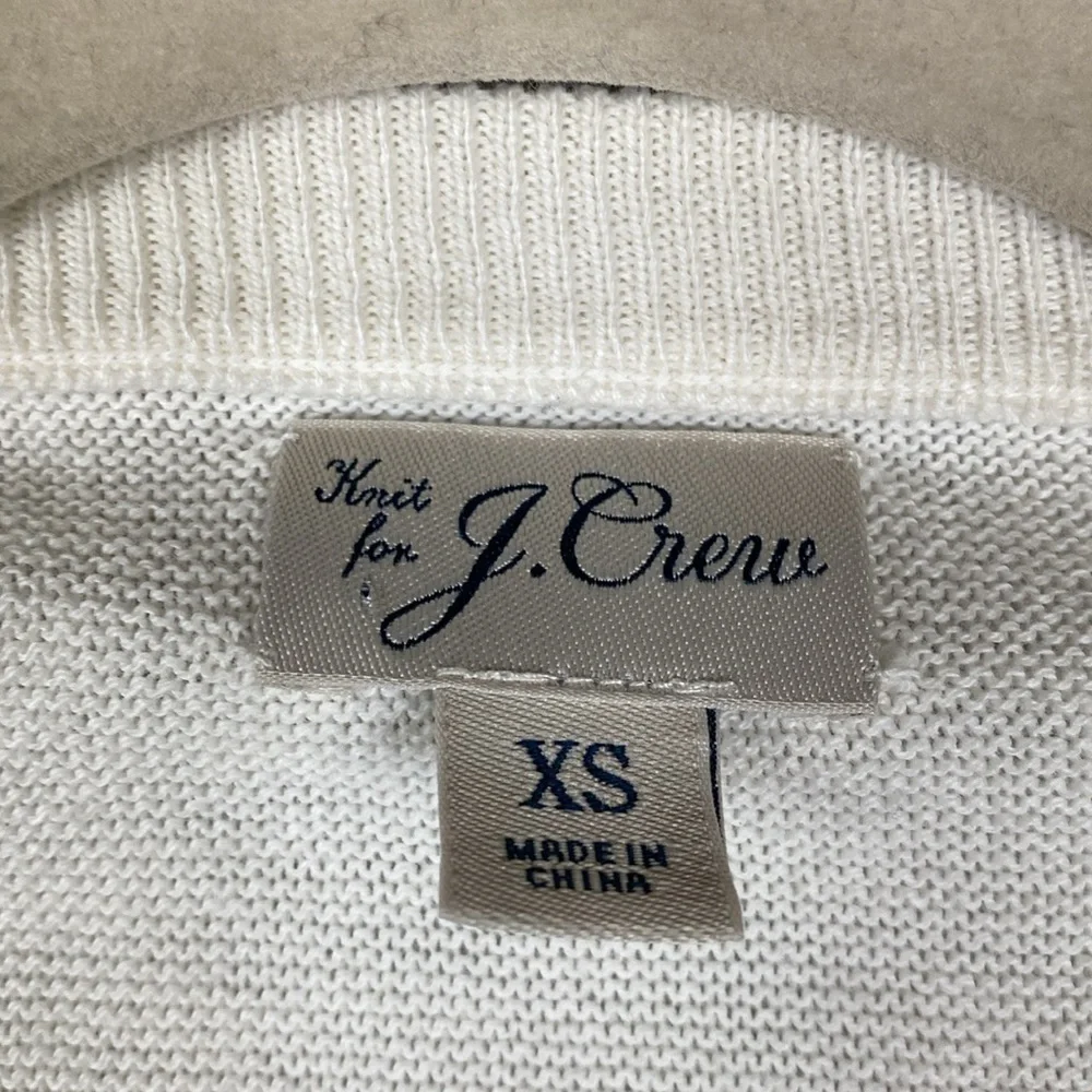 J. Crew nautical stripe crew neck sweater cotton XS color block coastal 2022